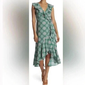 NWT | Max Studio | Wrap Ruffle Hem Dress | Sz XL